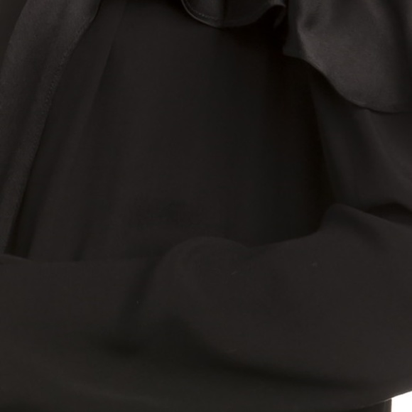 COLD SHOULDER CARDIGAN BLACK - Picture 4 of 4